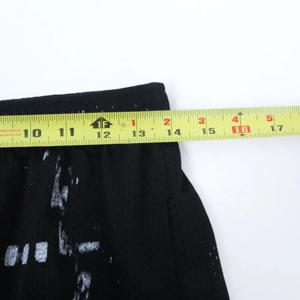 Eric Emanuel New York City Skyline Black Graphic Mesh Mens Large EE Basic Shorts